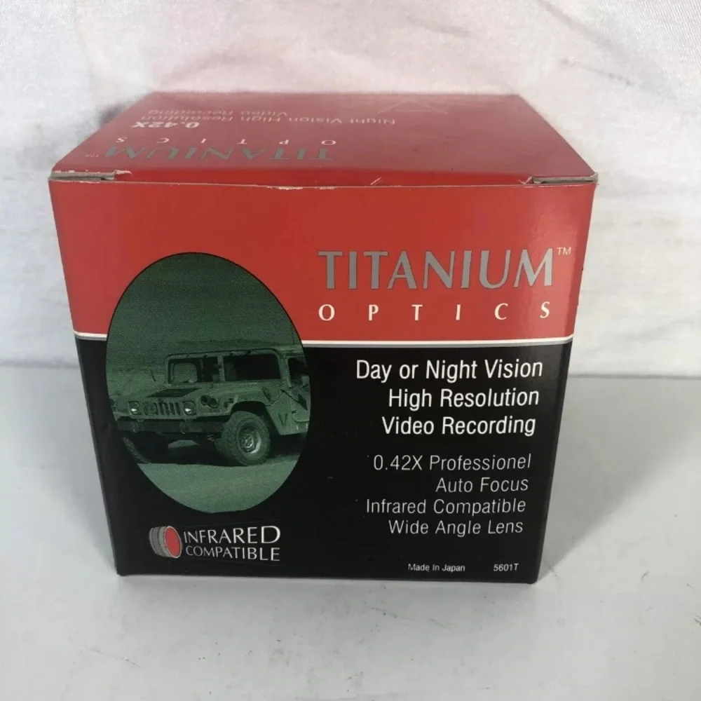 Titanium Optics Day Or Night Vision Video Recording: Hi Resolution 0.42X￼ Lens